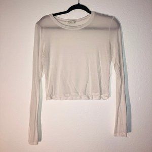 White Cotton On cropped long sleeve